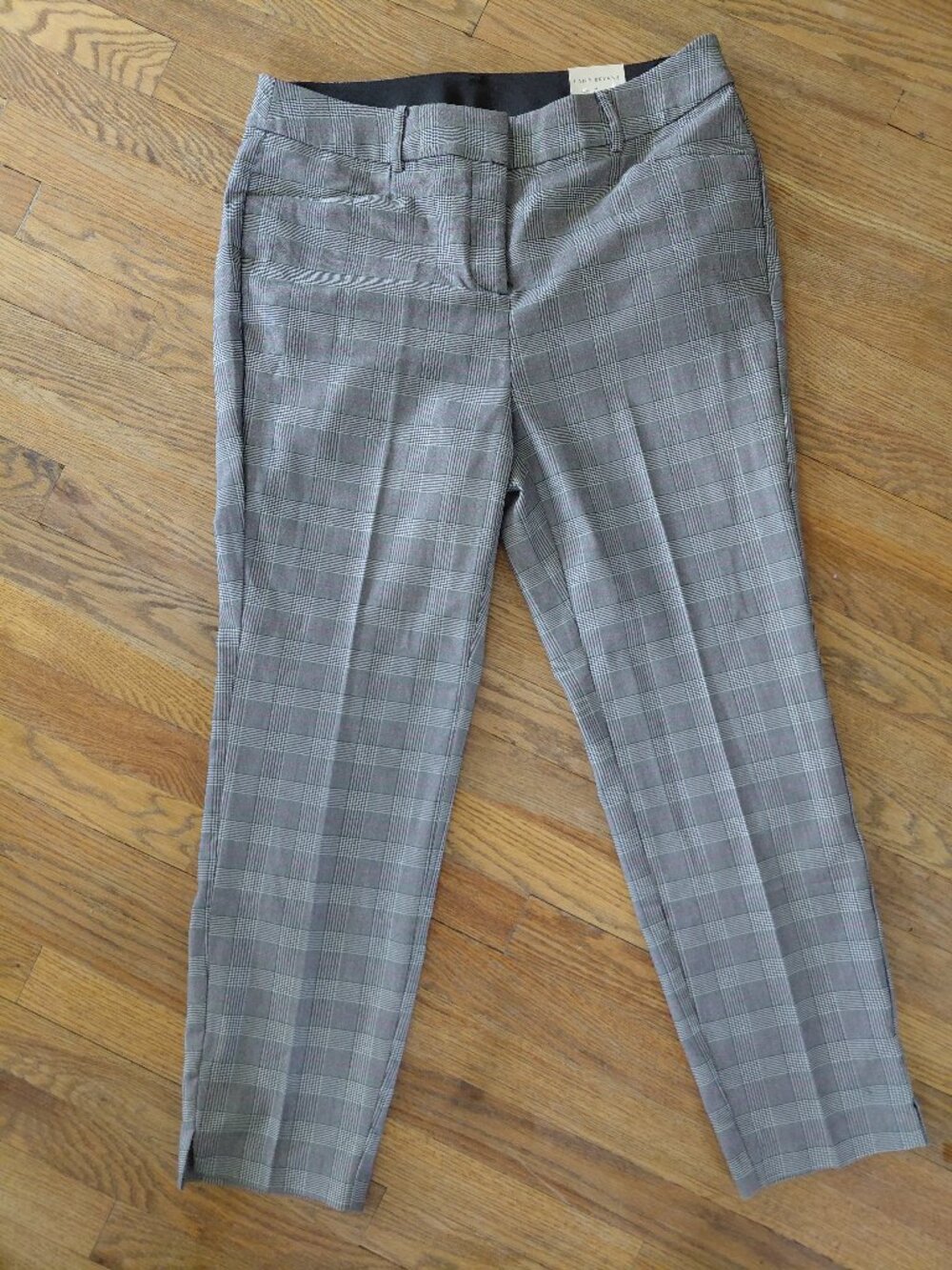 NWT Lane Bryant 4 Season Plaid Black And White Ankle Pant Size 14R NWT MidRise